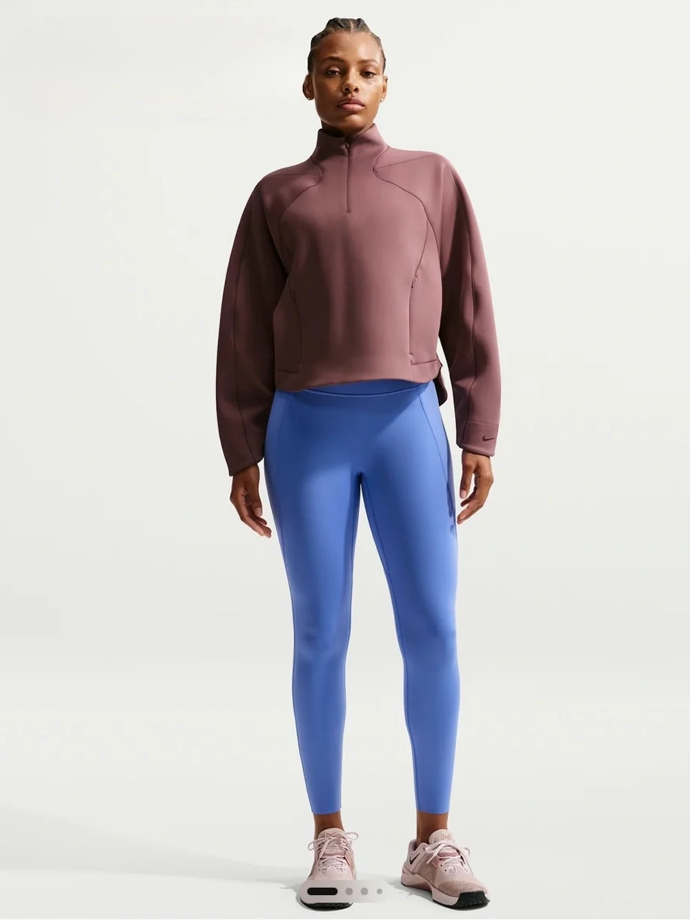 Nike Universa Women's High-Waisted 7/8 Leggings with No Front Seam Sz XXL HQ6813
